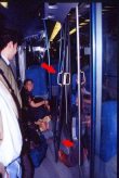 Una porta di un interrregionale (Restyling 2000)  fuori dalla guida e con maniglia di un vecchio Interregionale!